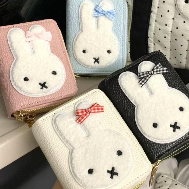 Accordion Wallet Zip - Miffy Cartoon Pattern Simple Fashion Portable