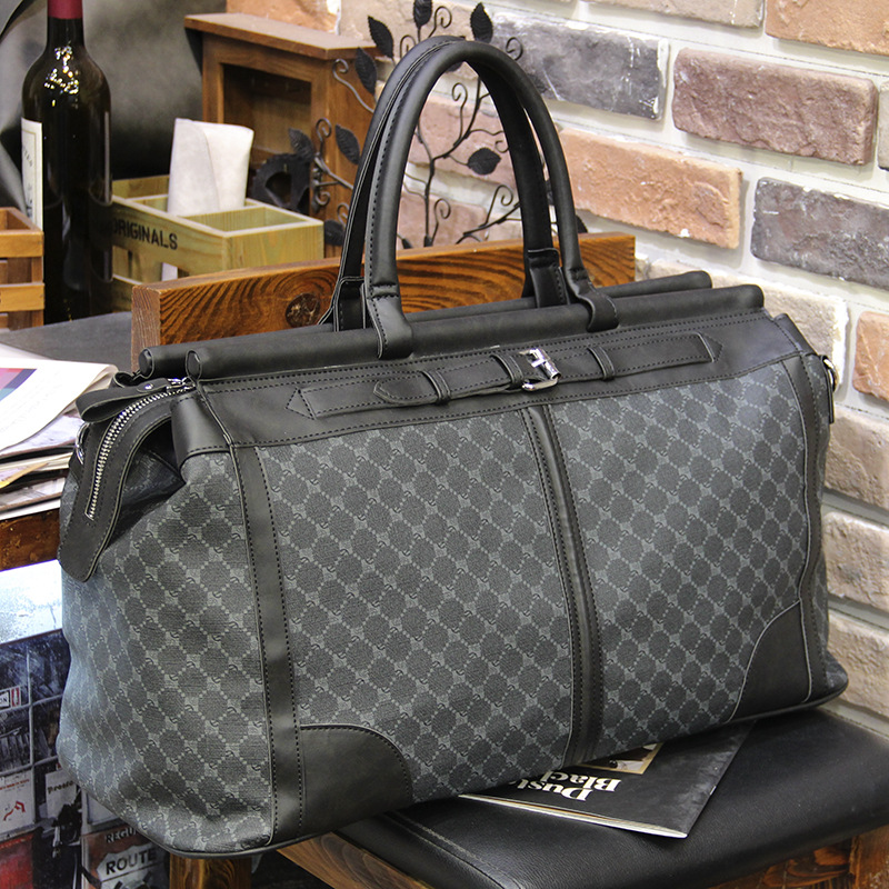 Fashion Plaid Travel Bag Men H - Luxury Bags Tote recension och pris