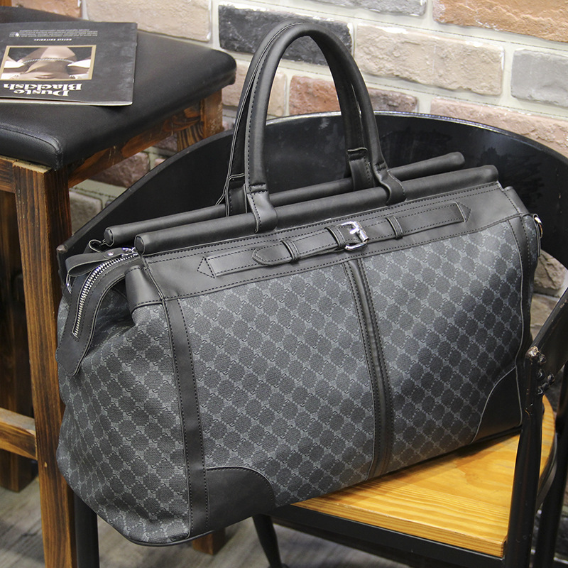 Fashion Plaid Travel Bag Men H - Luxury Bags Tote recension och pris