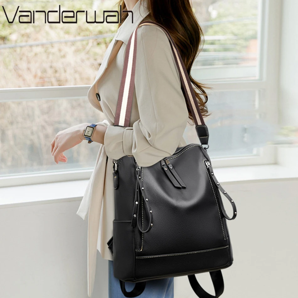 Brand Luxury Backpacks Soft Le - Luxury Bags For School recension och pris