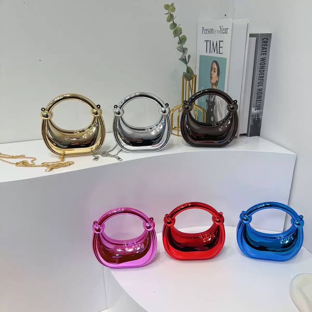 Mini Golden Evening Bag Purses - Luxury Bags Reseller recension och pris