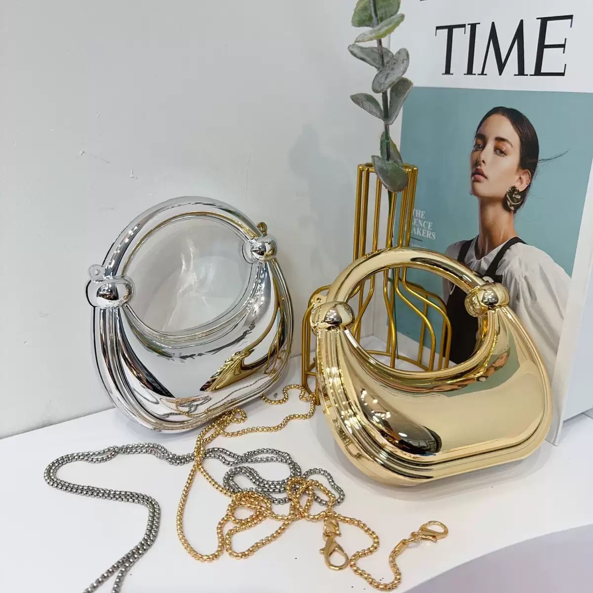 Mini Golden Evening Bag Purses - Luxury Bags Reseller recension och pris