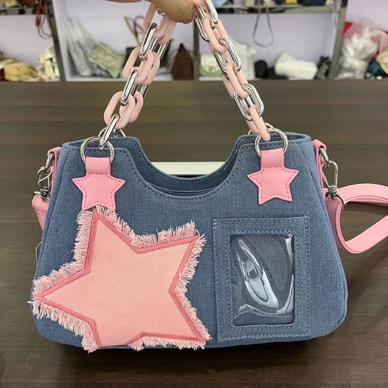 Denim Women Underarm Shopper T - Luxury Bags Tote recension och pris