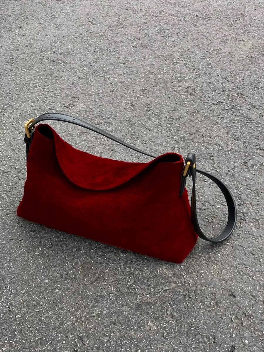 Fashion Red Suede One Shoulder - Luxury Bags Sale recension och pris