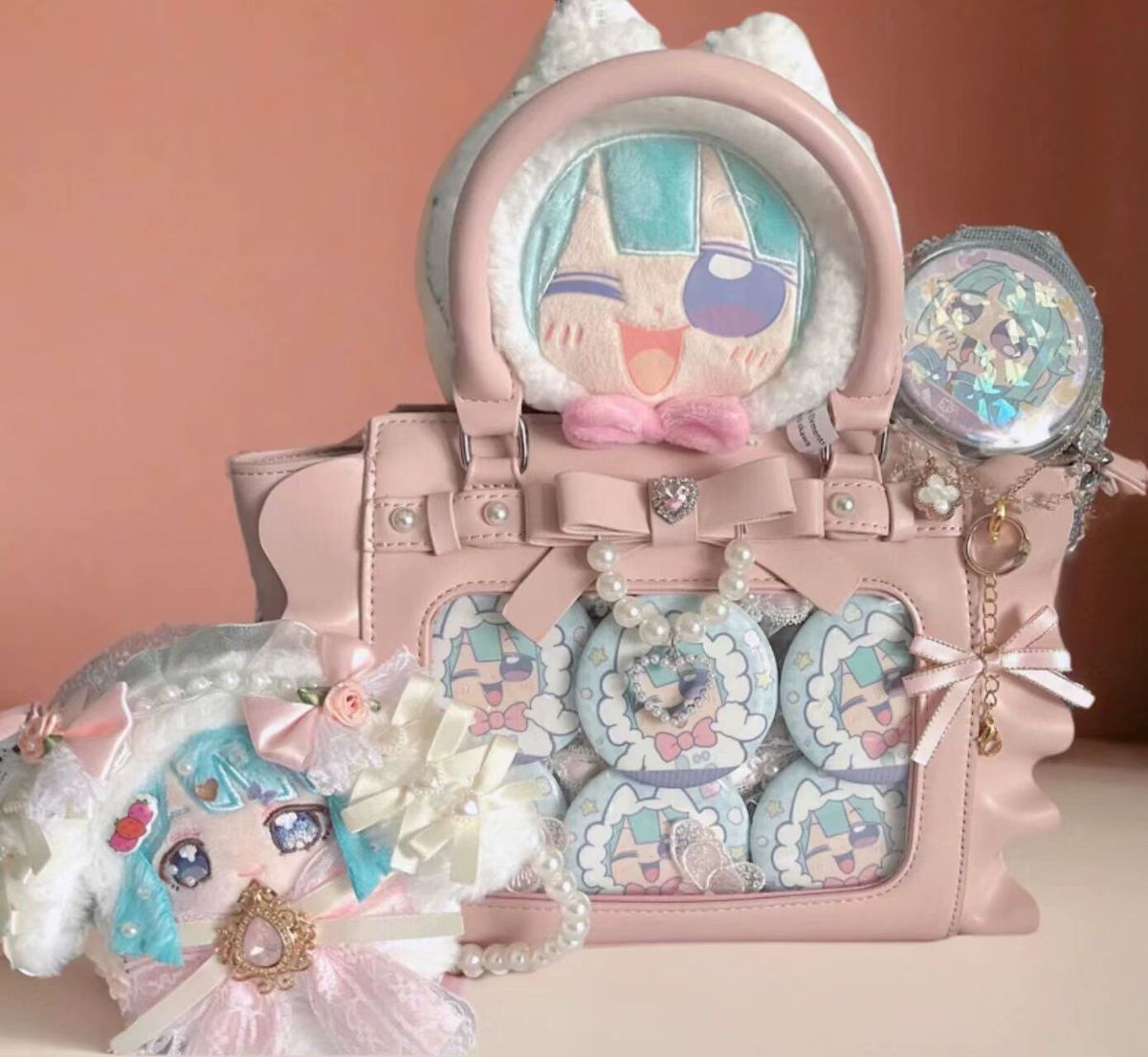 Harajuku Square Pink Ita Bag W - Accordion Wallet Zip recension och pris